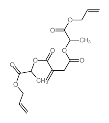 Butanedioic acid, methylene-, bis[1-methyl-2-oxo-2- (2-propenyloxy)ethyl] ester Structure