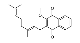 2-(3,7-dimethylocta-2,6-dienyl)-3-methoxynaphthalene-1,4-dione Structure