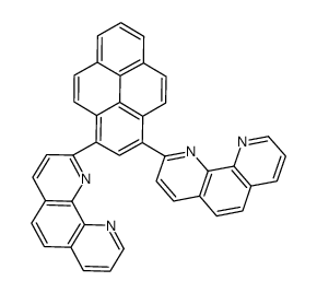 2-[3-(1,10-phenanthrolin-2-yl)pyren-1-yl]-1,10-phenanthroline结构式