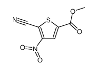 methyl 5-cyano-4-nitrothiophene-2-carboxylate结构式