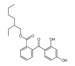 2-ethylhexyl 2-(2,4-dihydroxybenzoyl)benzoate Structure