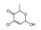 4-​chloro-​6-​hydroxy-​2-​methyl-2H-​Pyran-​3(6H)​-​one结构式