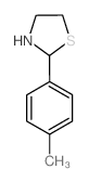 2-(4-甲基苯基)-1,3-噻唑烷结构式