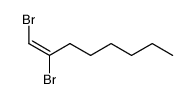 trans-1,2-dibromo-1-octene Structure