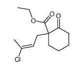 1-(3-chlor-2-buten-1-yl)-2-hydroxy-cyclohexancarbonsaeureaethylester结构式