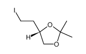 (4S)-4-(2-iodoethyl)-2,2-dimethyl-1,3-dioxolane Structure