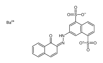 barium 3-[(1-hydroxy-2-naphthyl)azo]naphthalene-1,5-disulphonate结构式