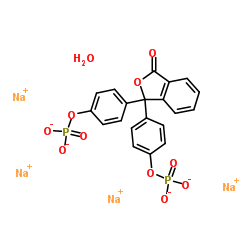 Phenolphthalein diphosphate tetrasodium salt structure