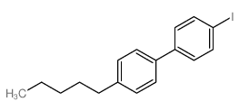 4-戊基-4'-碘联苯结构式