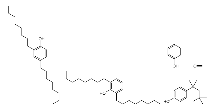 2,4-dioctylphenol,2,6-dioctylphenol,formaldehyde,phenol,4-(2,4,4-trimethylpentan-2-yl)phenol结构式