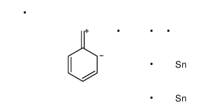 trimethyl-[phenyl(trimethylstannyl)methyl]stannane Structure