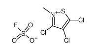 3,4,5-trichloro-2-methylisothiazol-2-ium sulfurofluoridate结构式