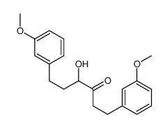 4-hydroxy-1,6-bis(3-methoxyphenyl)hexan-3-one结构式