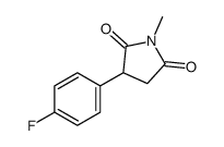 3-(4-fluorophenyl)-1-methylpyrrolidine-2,5-dione结构式