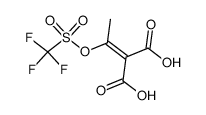 1-trifluoromethanesulfonyloxyethyledenemalonic acid structure