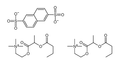 2-(2-butanoyloxypropanoyloxy)ethyl-trimethyl-azanium, naphthalene-2,6- disulfonate Structure