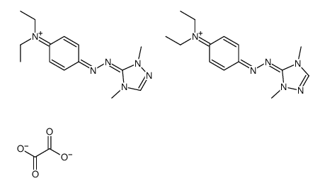 4-[(2,4-dimethyl-1,2,4-triazol-4-ium-3-yl)diazenyl]-N,N-diethylaniline,oxalate Structure