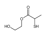 2-hydroxyethyl 2-sulfanylpropanoate结构式