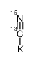 氰化钾-13C,15N结构式