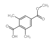 4-methoxycarbonyl-2,6-dimethyl-benzoic acid结构式