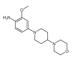 2-(甲氧基)-4-[4-(4-吗啉基)-1-哌啶基]苯胺结构式