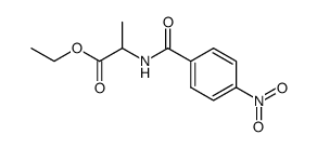 rac-ethyl 2-(4-nitrobenzamido)propanoate Structure