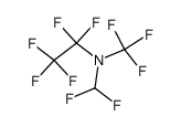 N-trifluoromethyl-N-difluoromethylpentafluoro(3,4-dimethyloxazolidine)结构式