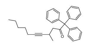 4-Methyl-1,1,1-triphenyl-5-undecin-2-on Structure