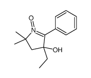 4-ethyl-2,2-dimethyl-1-oxido-5-phenyl-3H-pyrrol-1-ium-4-ol Structure