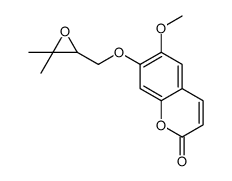 7-[(3,3-dimethyloxiran-2-yl)methoxy]-6-methoxychromen-2-one Structure