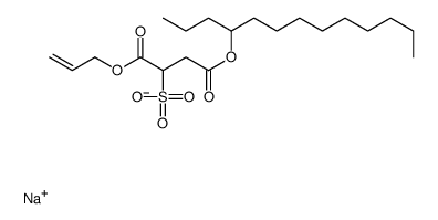 磺基丁二酸-1-(2-丙烯基)-4-十三烷基酯钠盐结构式