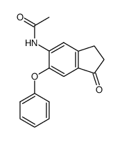 N-(1-Oxo-6-phenoxy-5-indanyl)-acetamide Structure