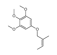 1,2,3-trimethoxy-5-(2-methylbut-2-enoxy)benzene结构式