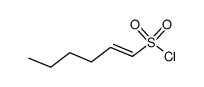 trans-1-Hexene-1-sulfonyl chloride结构式