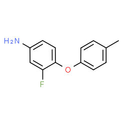 3-氟-4-(对甲苯基氧基)苯胺结构式