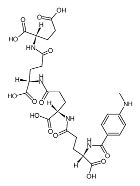 (3S,8S,13S,18S)-1-(4-(methylamino)phenyl)-1,6,11,16-tetraoxo-2,7,12,17-tetraazaicosane-3,8,13,18,20-pentacarboxylic acid结构式