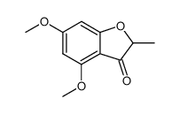 4,6-dimethoxy-2-methyl-2,3-dihydrobenzofuran-3-one Structure
