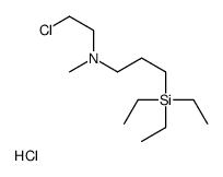 1-Propanamine, N-(2-chloroethyl)-N-methyl-3-(triethylsilyl)-, hydrochl oride结构式
