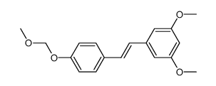 (E)-1-(4-(methoxymethoxy)styryl)-3,5-dimethoxybenzene结构式