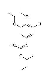 butan-2-yl N-(3-chloro-4,5-diethoxyphenyl)carbamate结构式