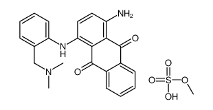 1-amino-4-[[[(dimethylamino)methyl]phenyl]amino]anthraquinone, compound with methyl hydrogen sulphate (1:1) Structure