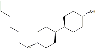 (trans,trans)-4'-Heptyl-[1,1'-bicyclohexyl]-4-ol Structure