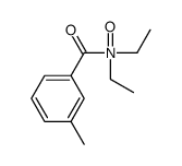 N-ethyl-N-(3-methylbenzoyl)ethanamine oxide结构式