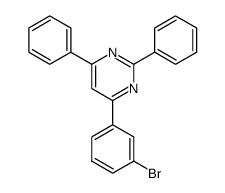 4-(3-Bromophenyl)-2,6-diphenylpyrimidine Structure