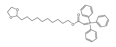 10-(1,3-dioxolan-2-yl)decyl 2-(triphenyl-l5-phosphanylidene)acetate Structure