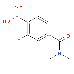 4-DiethylcarbaMoyl-2-fluorobenzeneboronic acid Structure