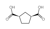 (1S,3R)-Cyclopentane-1,3-Dicarboxylic Acid Structure
