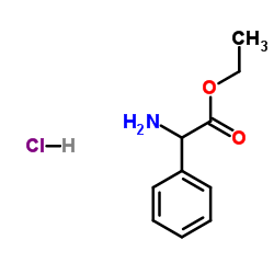 Ethyl 2-amino-2-phenylacetate hydrochloride Structure