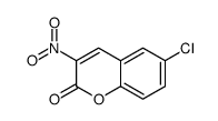 6-chloro-3-nitrochromen-2-one结构式