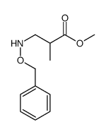 methyl 2-methyl-3-(phenylmethoxyamino)propanoate结构式